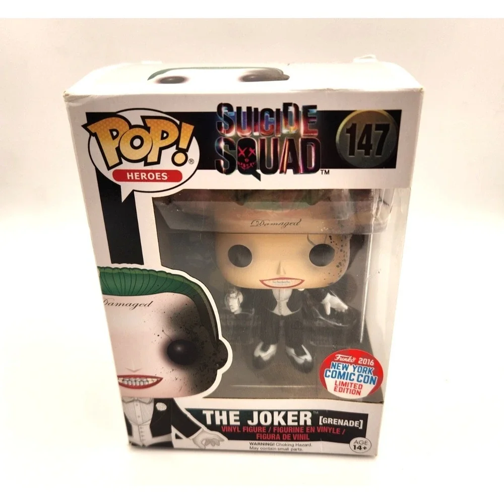 Funko Pop! 2016 Vaulted Exclusive Limited Edition #147 The Joker (Grenade)